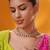 Gold plated kundan necklace set