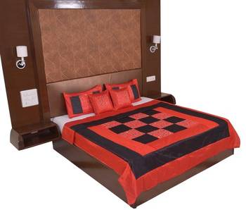 Polysilk Embroidered Bed Cover Set 2