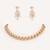 Gold plated kundan necklace set