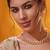 Gold plated kundan necklace set
