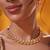 Gold plated kundan necklace set