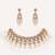 Gold plated kundan necklace set