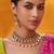 Gold plated kundan necklace set