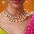Gold plated kundan necklace set
