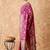 magenta banarasi art silk saree for women with rich weaving 