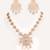 Gold plated kundan necklace set