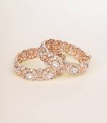 Gold plated kundan bangles