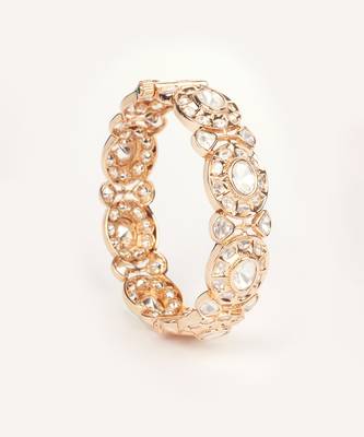 Gold plated kundan bangles 2