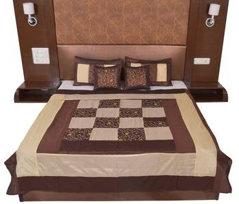 Polysilk Embroidered Bed Cover Set 3