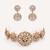 Gold plated kundan necklace set