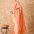 peach banarasi art silk saree with elegant weaving work 