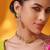 Gold plated kundan necklace set