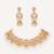 Gold plated kundan necklace set