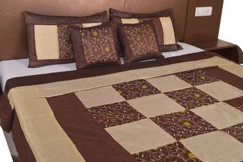 Polysilk Embroidered Bed Cover Set 4
