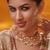 Gold plated kundan necklace set