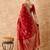 red banarasi art silk saree for women with beautiful weaving 