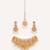 Gold plated kundan necklace set