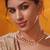 Gold plated red stone kundan necklace set