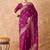 magenta banarasi art silk saree with graceful weaving patterns 