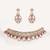 Gold plated red stone kundan necklace set