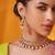 Gold plated red stone kundan necklace set