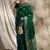 green banarasi art silk saree with exclusive weaving design 
