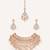 Gold plated kundan necklace set