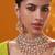 Gold plated kundan necklace set