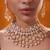 Gold plated kundan necklace set