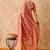 peach banarasi art silk saree for women with luxurious weaving 