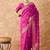 pink banarasi art silk saree with elegant weaving work 