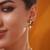 Gold plated green stone kundan necklace set
