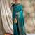 sky blue banarasi art silk saree with exquisite weaving work 