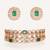 Gold plated green stone kundan necklace set
