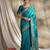 sky blue banarasi art silk saree with exquisite weaving work 