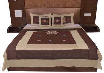 Polysilk Embroidered Bed Cover Set 1
