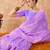 lavender banarasi art silk saree for women with fine weaving 