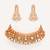 Gold plated kundan necklace set