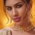 Gold plated kundan necklace set