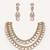 Gold plated kundan necklace set