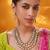 Gold plated kundan necklace set