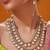 Gold plated kundan necklace set