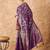 purple banarasi art silk saree with gorgeous weaving work 