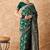 women's green banarasi art silk saree with artistic weaving 