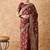 maroon banarasi art silk saree for women with premium weaving 