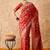 women's red banarasi art silk saree with exceptional weaving work 