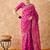 pink banarasi art silk saree with rich weaving patterns 