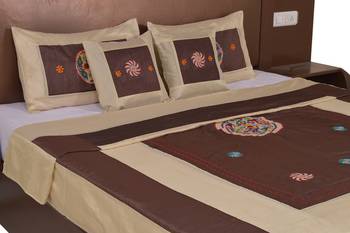Polysilk Embroidered Bed Cover Set 4