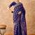 navy blue banarasi art silk saree with royal weaving design 