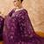 wine banarasi art silk saree with bold weaving work 